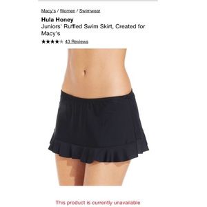 Ruffled Swim Skirt w/Liner XS unavailable @Macy’s